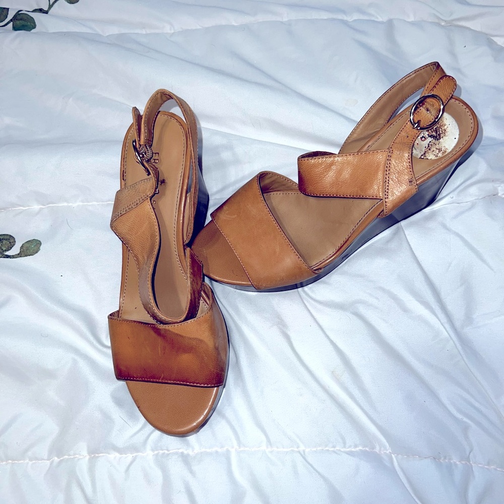 Brown Wedge Sandals